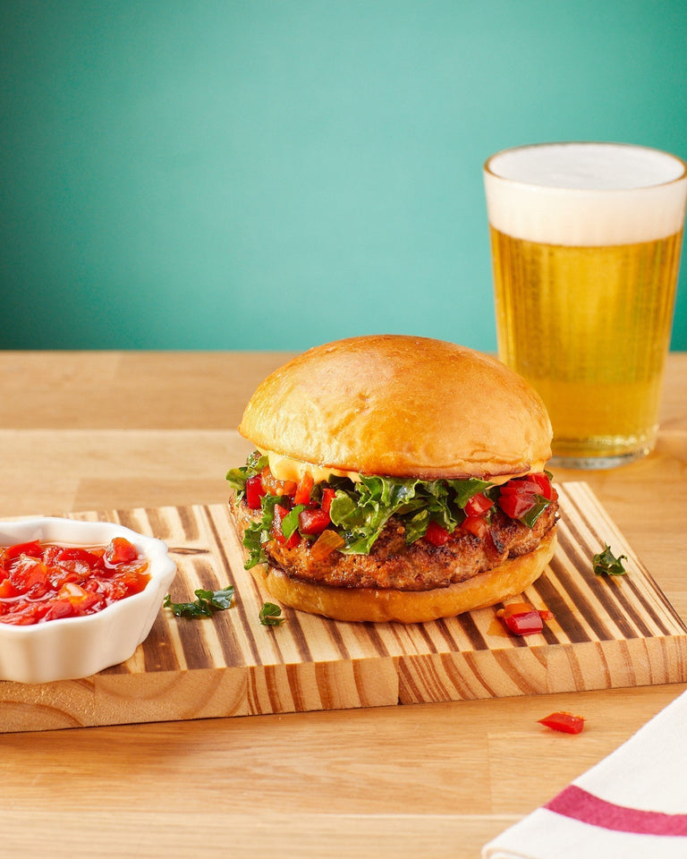 Martha Stewart's Turkey-Meatloaf Burger
