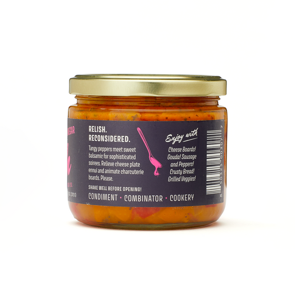 Sweet and Savory Balsamic Vinegar Pepper Relish