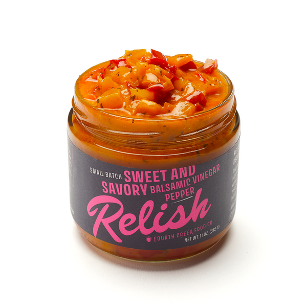 Sweet and Savory Balsamic Vinegar Pepper Relish