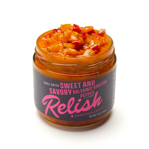 Sweet and Savory Balsamic Vinegar Pepper Relish