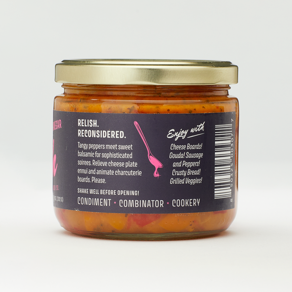 Sweet and Savory Balsamic Vinegar Pepper Relish