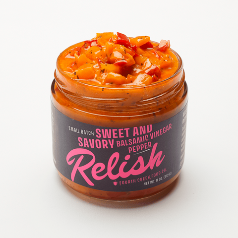 Sweet and Savory Balsamic Vinegar Pepper Relish