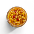 Smoky Chipotle Corn Relish jar from above, open